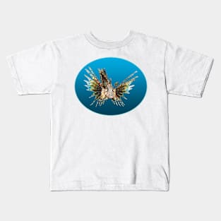 Lionfish | Floating Fish on a blue background | Kids T-Shirt